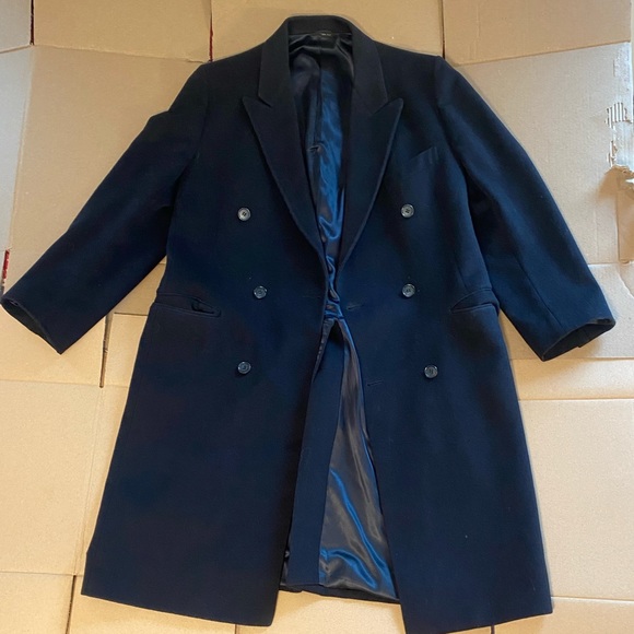 Here is a navy blue trench coat from Henry’s Wichita, KS - Picture 2 of 5